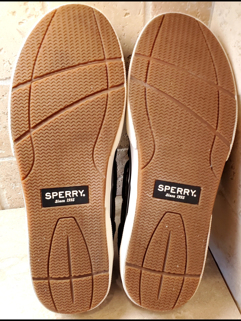 Sperry Men's Black and Gray Two-Tone Canvas Boat Shoes Size 11.5 - Picture 5 of 11
